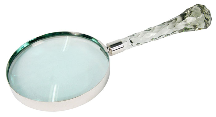 Magnifying Glass With White Handle (6cm Dia)